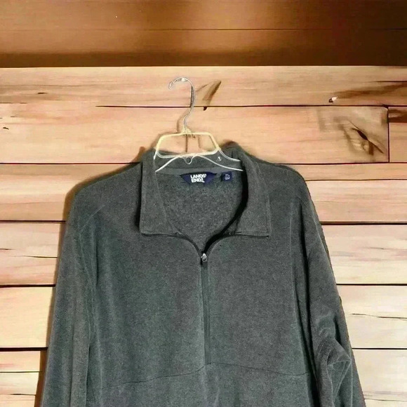Land's End Men's Rapid Dry Space Dye Quarter Zip Pullover Shirt Size XL. - Picture 4 of 5